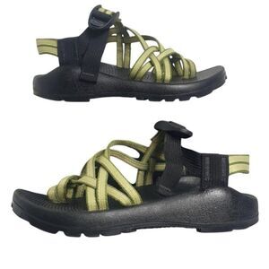 Chaco Womens 6 ZX2 Vibram Sandals Green Black Strappy Classic Sports Outdoors